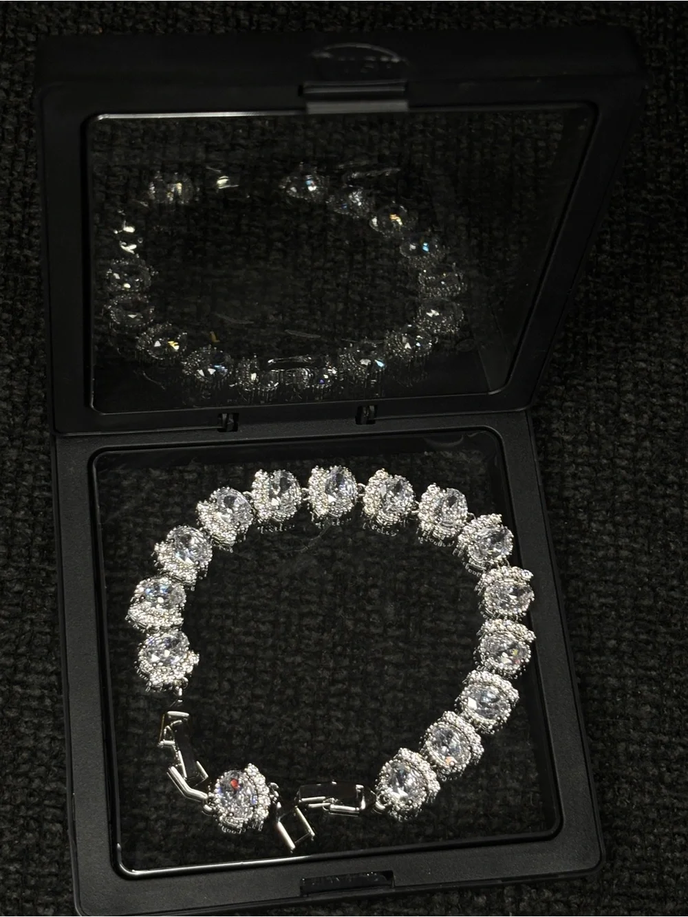 Classic Silver-Tone CZ Tennis Bracelet - Sparkling Clear Stones